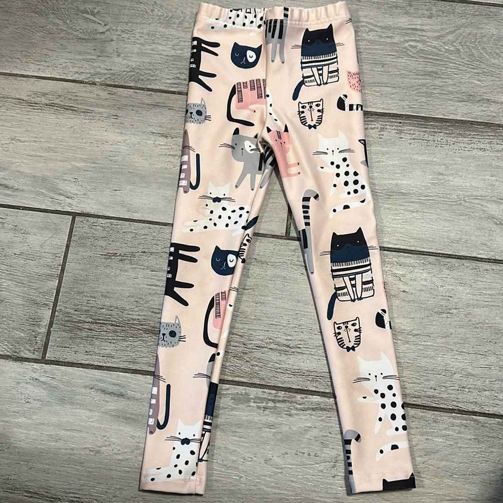 Urban Smalls Cat Leggings Girls Size 6/8 Slim